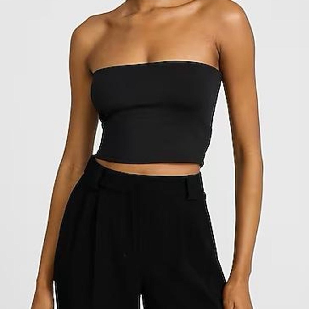 Express Black Body Contour Tube Top